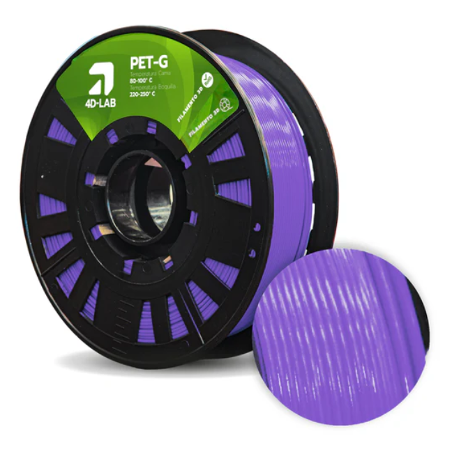 FILAMENTO PETG X 1 KG MORADO 4DLAB