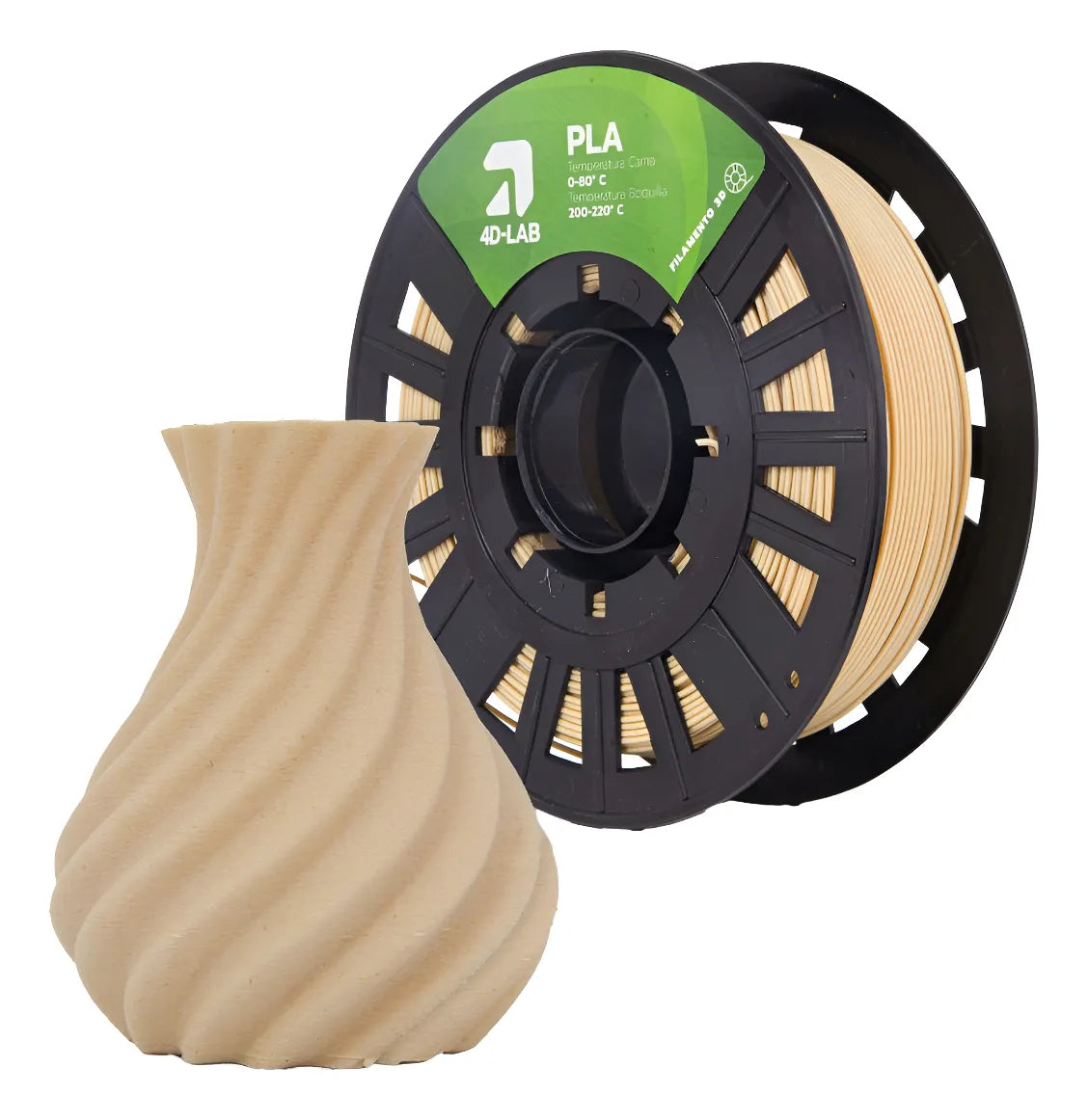 FILAMENTO PLA X 1 KG MADERA 4DLAB