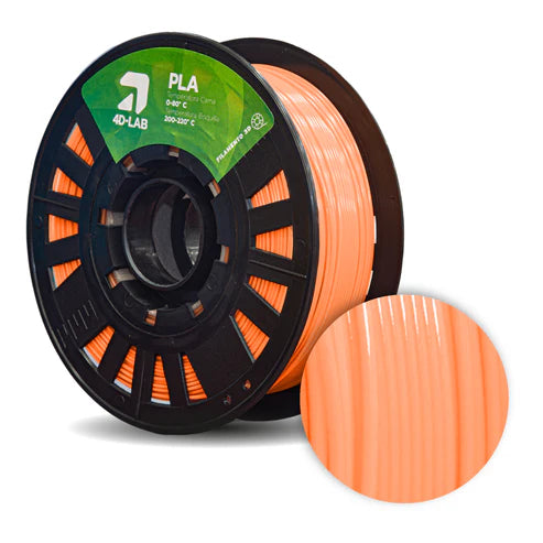 FILAMENTO PLA X 1 KG NARANJA NEON 4DLAB