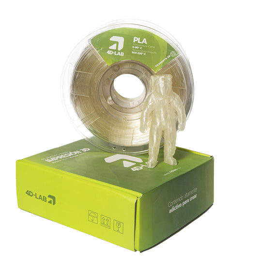 FILAMENTO PLA X 1 KG NATURAL TRANSPARENTE 4DLAB