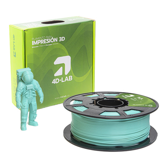 FILAMENTO PLA X 1 KG VERDE PASTEL 4DLAB