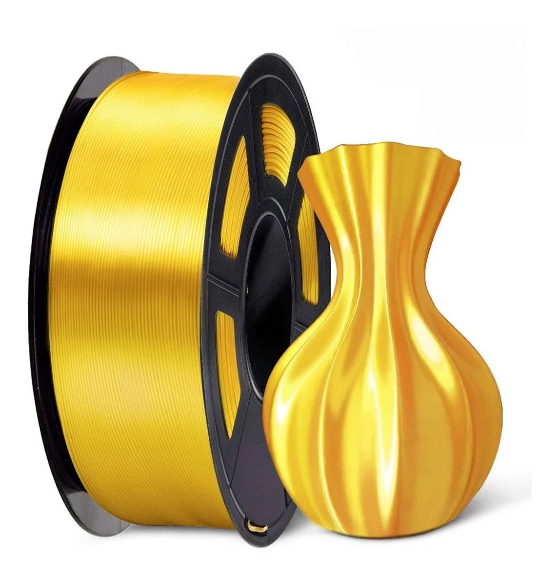 FILAMENTO PLA+ PREMIUM SILK LIGHT GOLD - 1 KG