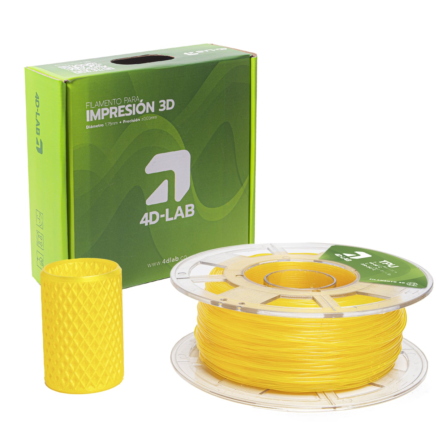 FILAMENTO TPU AMARILLO 4DLAB