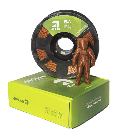 FILAMENTO PLA X 1 KG BRONCE 4DLAB