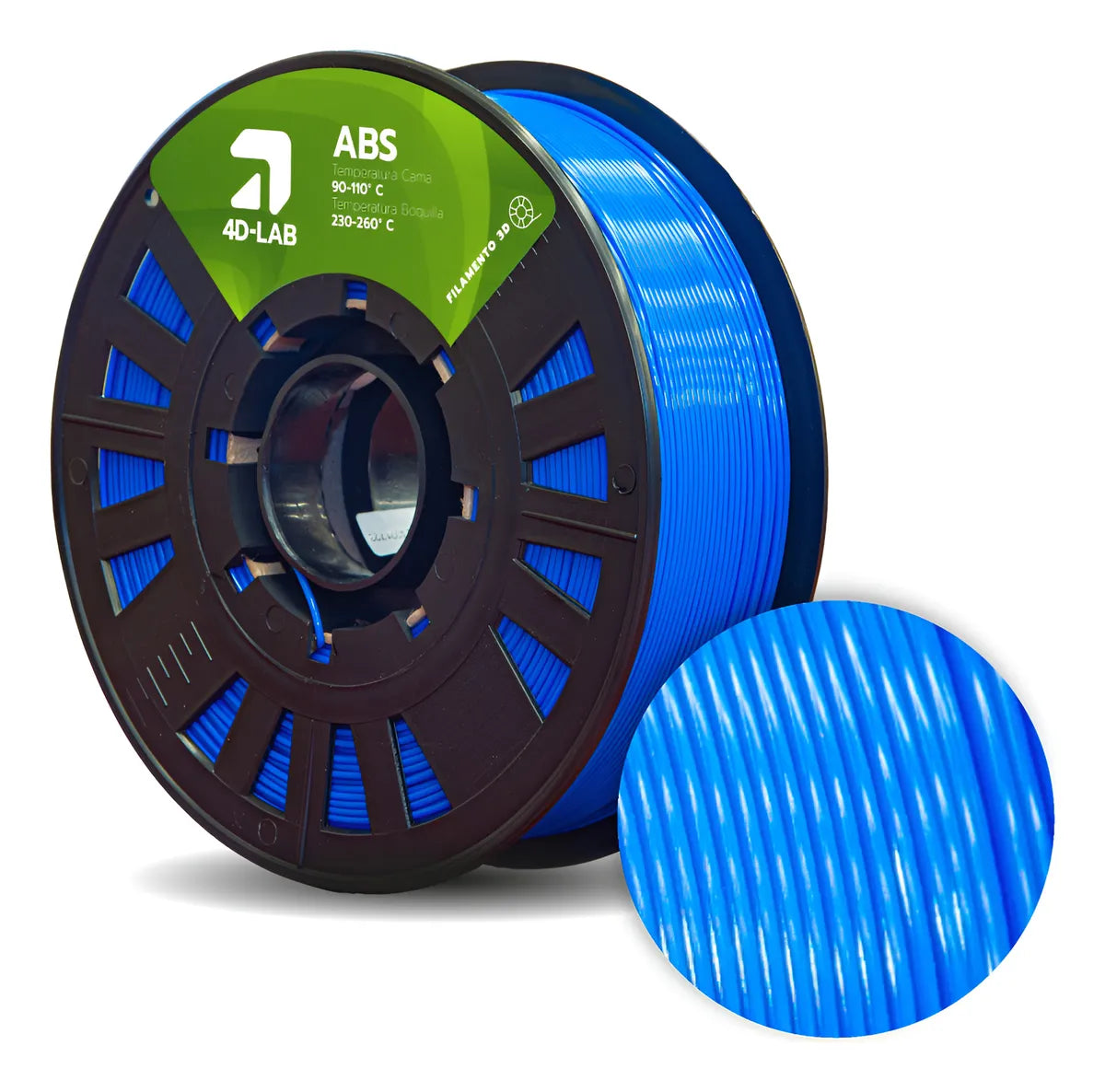 FILAMENTO ABS X 1 KG AZUL 4DLAB