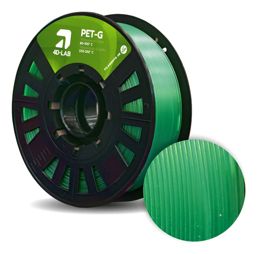 FILAMENTO PETG X 1 KG VERDE TRASLUCIDO 4DLAB