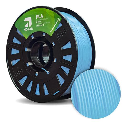 FILAMENTO PLA X 1 KG AZUL PASTEL 4DLAB