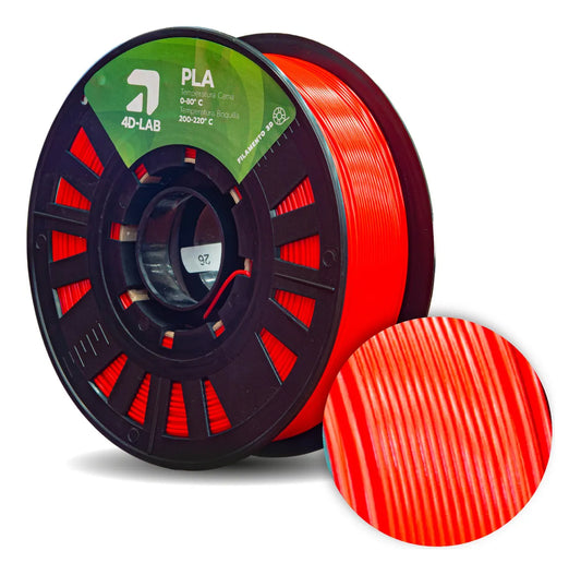 FILAMENTO PLA X 1 KG ROJO 4DLAB