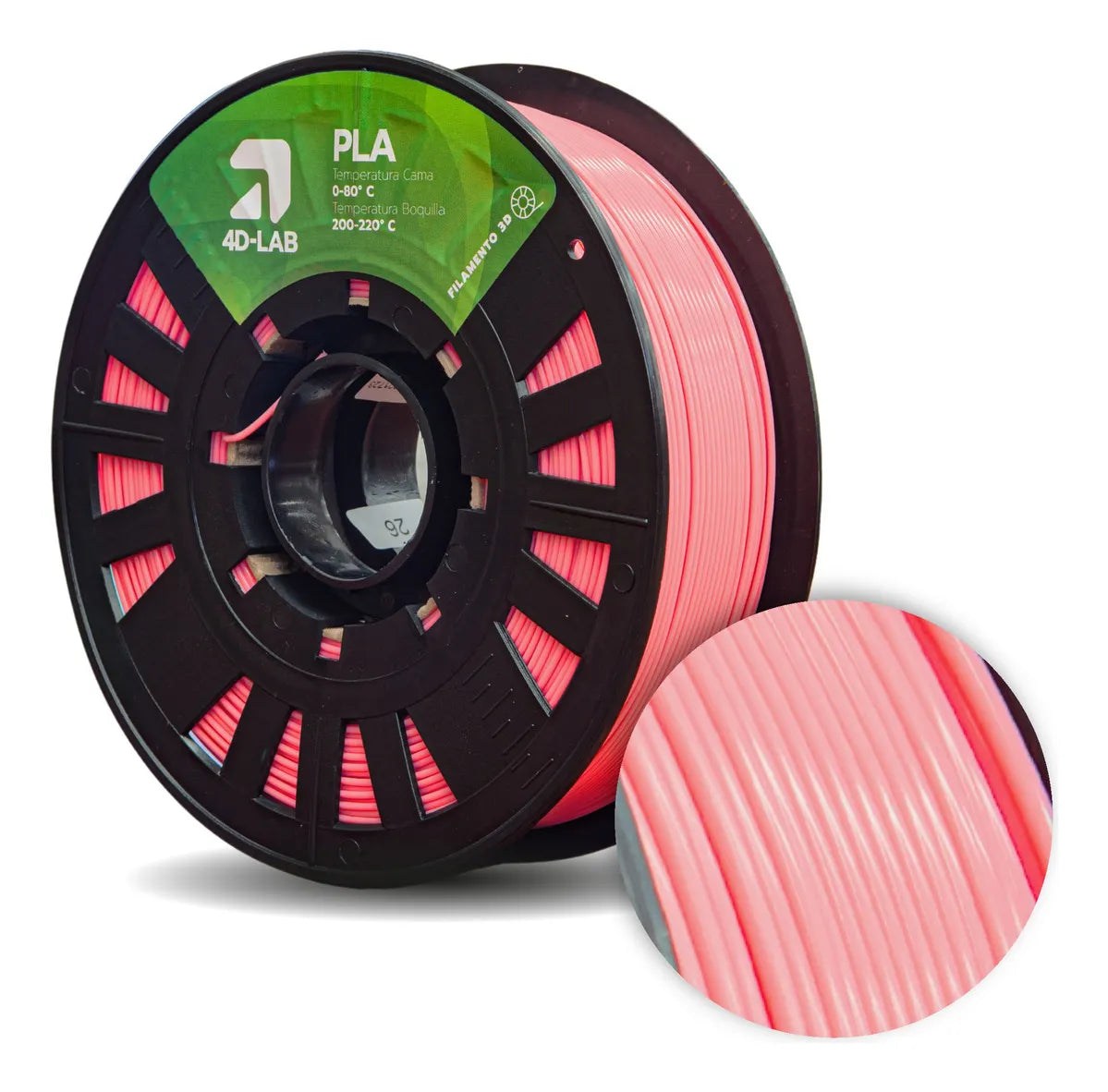 FILAMENTO PLA X 1 KG ROSADO PASTEL 4DLAB
