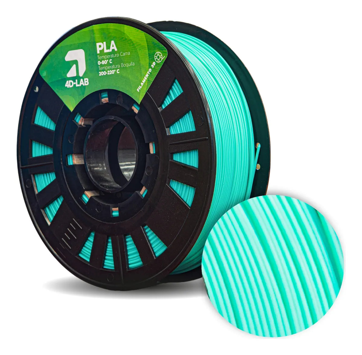 FILAMENTO PLA X 1 KG VERDE PASTEL 4DLAB