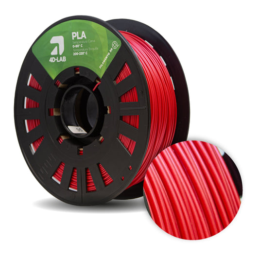 FILAMENTO PLA METALIZADO X 1 KG ROJO SILK 4DLAB